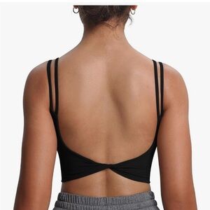 Aoxjox Twisted Open Back Sports Bra